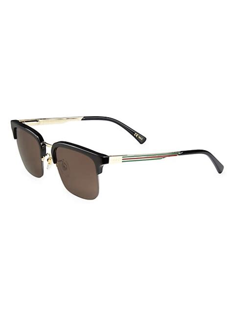 saks fifth avenue gucci sunglasses|gucci 53mm rectangle sunglasses.